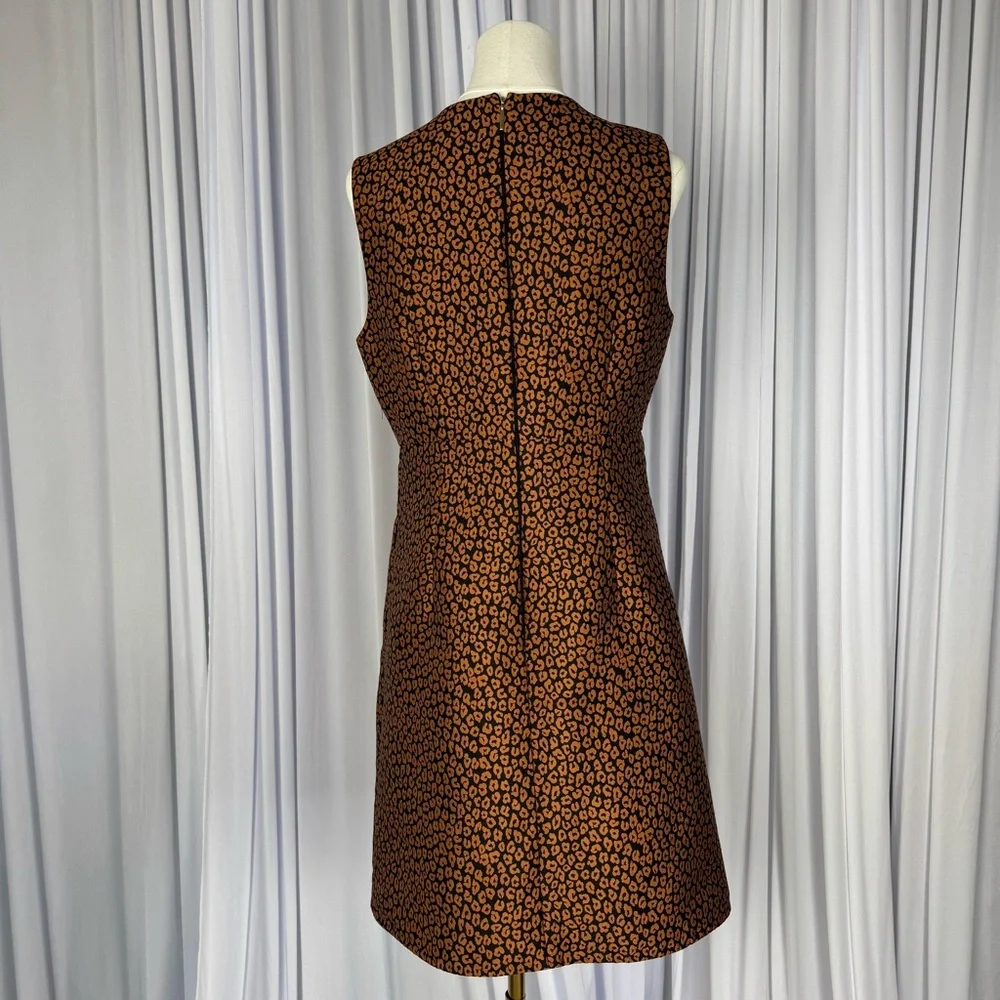 KATE SPADE Brown and Black Leopard-Print Mini Dress Women’s Size 8